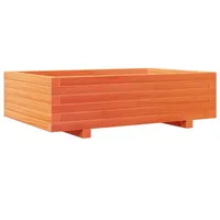 VidaXL Pflanzkübel Wachsbraun 90x60x26,5 cm Massivholz Kiefer