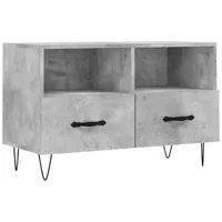Furnicato TV-Schrank Betongrau 80x36x50 cm Holzwerkstoff