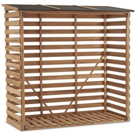 MCombo M MCombo Holzregal, Outdoor Kaminholzregel mit Rückwand, Holzunterstand