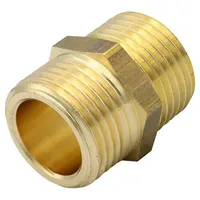 GENERAL FITTINGS - Messing Doppelnippel 3/8' DN10 Rohrnippel Gewindenippel