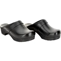 Sanita Comfortwear Clog Wood-Rita Open Schwarz 40