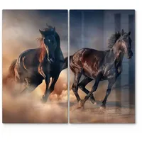 Deqori Herdabdeckplatten Glas | 2er Set 60x52 cm |