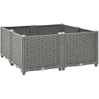 Furnicato Hochbeet 80x80x38 cm Polypropylen