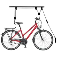 Relaxdays Fahrradlift Decke Schwarz