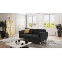S-style möbel - Sofa 3-Sitzer mit Holzfüßen im skandinavischen