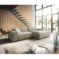 DeLife Ecksofa Tenso 280x165 cm Chenille Beige Recamiere rechts