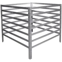 Shelfplaza HOME Komposter 100x40x40 cm in verzinkt mit 160