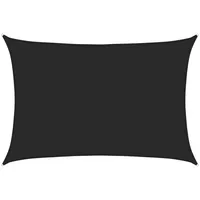 VidaXL Sonnensegel 160 g/m2 Schwarz 4x5 m HDPE