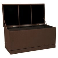 Buri Polyrattan Gartenkissenbox Gartentruhe Auflagenbox Kissenbox Aufbewahrungsbox - 1