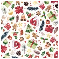 Home fashion Papierservietten Weihnachten 33 x 33 cm, 20