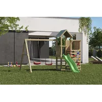 Fungoo Spielturm Chester mit Schaukel und Rutsche
