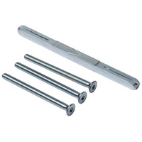 MS Beschläge Befestigungs- Montageset 8/10/8mm Vierkant Sicherheitsbeschlag Drückerstift 69-73mm