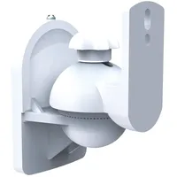 PureMounts PM-SOUND-021 - Lautsprecher-Wandhalterung, 2er-Set, max. 3,5 kg, weiß