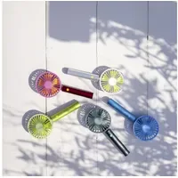 REMEMBER Handventilator Flow "Graphit" mit USB - Aluminiumgriff mit