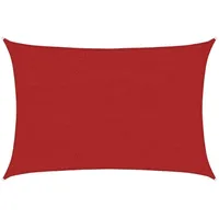 VidaXL Sonnensegel 160 g/m2 Rot 2,5x3,5 m HDPE