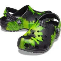 Crocs Classic Tie Dye Graphic Holzschuhe - Black -