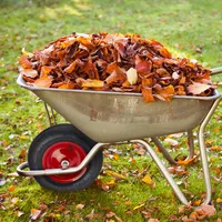 Relaxdays Schubkarrenrad 4.80 4.00-8, luftbereift, Ersatzrad Schubkarre, Stahlfelge, Schubkarrenreifen,