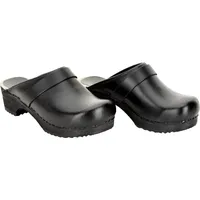 Sanita Comfortwear Clog Wood-Rita Open Schwarz 35
