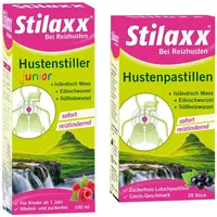 MEDICE Stilaxx Hustenstiller Junior (100 ml) & Hustenpastillen (28
