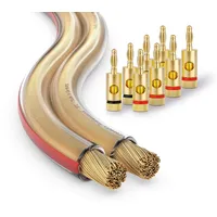 Conecto CC50536 OFC Professional Audio Lautsprecherkabel, Querschnitt 2x1,50mm2 (99,9%