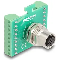 DeLock Netzwerkadapter - 17 pin M12 (W) zu 18-poliger