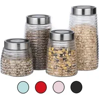 Michelino Aufbewahrung Gläser Set von 4 Aufbewahrungsgläser Set von