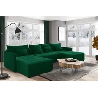 Sofnet Wohnlandschaft Leno U mit Schlaffunktion - U-Form Couch,