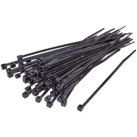 TRU Components TC-BT-160-4.6-UVB Kabelbinder 160mm 4.6mm Schwarz UV-Witterungsstabil 100
