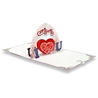 Paperdora paperdora® 3D Pop-Up-Karte „Mutter“ mit Umschlag und Wachssiegel