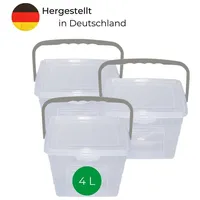 Novaliv - 3x Aufbewahrungsbox Box + Deckel