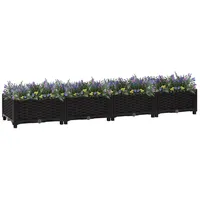 Furnicato Hochbeet 160x40x23 cm Polypropylen