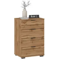 CARO-Möbel Nachtkommode Eiche Wotan Holzwerkstoff, Mode, 45x70x38 cm, Schlafzimmer,