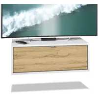Vladon Lowboard, Eiche, 80x29x37 cm, Wohnzimmer, Wohnwände, Lowboards, Lowboards