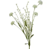 MARELIDA Wildblumen Blütenzweig Kunstblumen Wiesenblumen Blumenbündel H: 60cm creme