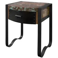 Massivmoebel24 Nachttisch Altholz 50x40x60 mehrfarbig lackiert INDUSTRIAL 11