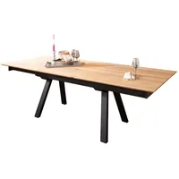 'massivart' Esstisch Massivholztisch 180 cm ausziehbar Wildeiche - HEDDA