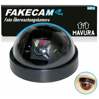 MAVURA FAKECAM Dummy Kamera Attrappe Dome Überwachungskamera Überwachungskamera Attrappe