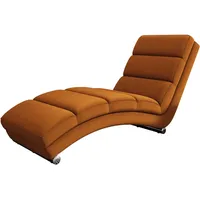Mirjan24 Relaxliege Orange, Holz, Rechteckig, 62x84x180 cm, Wohnzimmer, Sessel,
