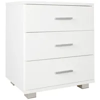 FineBuy Nachtkonsole Latina mit 3 Schubladen in Holz Modern,