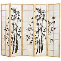 Homestyle4u Paravent Braun, 220x179 | Gr.: onesize