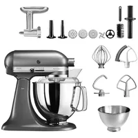 KitchenAid 4,8 L 5KSM175 Artisan Küchenmaschine Meatlover mit Ganzmetall-