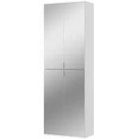 Inn.furn Garderobenschrank, weiß 61 cm, mit Spiegel SystemX