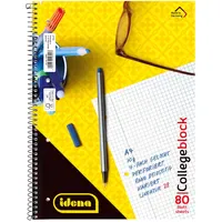 IDENA 10392 - Collegeblock A4, 80 Blatt, 70 g/m2,