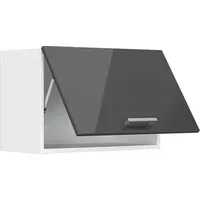 Vicco Hängeschrank R-Line, 60 cm mit Lifttür, Anthrazit Hochglanz/Weiß