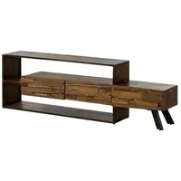 Massivmoebel24 SEVILLA TV-Board 195x40x60 cm Braun Holz