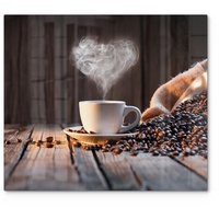Deqori Herdabdeckplatte Glas | einteilig 60x52 cm | Motiv