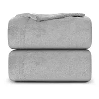 BestLivings Kuscheldecke Mikrofaser Flausch (220x240cm) - Silbergrau