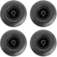 Baumarktplus 4x Sackkarrenrad Luftrad 260x85 3.00-4 75 mm 4PR