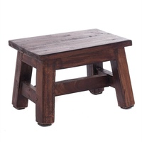 DESIGN DELIGHTS Blumenhocker, Dunkelbraun, Holz, 30x21x20 cm, Wohnzimmer, Hocker,