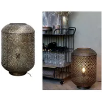Chic Antique Vire Tischlampe mit Muster, H60/D38,5 cm antique